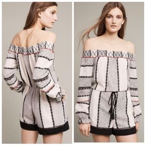 Hei hei anthropologie laurel off shoulder romper